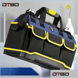 Bolsa de herramientas Bolsa de herramientas Herramientas de electricista Carpintería Reparación de hardware Organizadores de almacenamiento portátiles Caja de trabajo Llave inglesa Caja de herramientas Kitbag Kit de herramientas grande Dhdw3