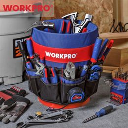 Sac à outils WORKPRO Sac à outils avec 51 poches S'adapte à un seau de 3,5 à 5 gallons Ceinture à outils Organisateur d'outils Outils Seau exclu 230419