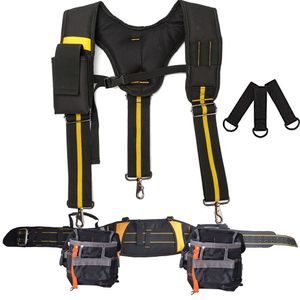 Tool Belt Suspenders Bag Adjustable Lumbar Support Combo Apron and Yoke-style for Carpenter Electrician