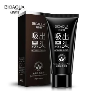 Gereedschap Bioaqua Deep Cleansing Black Mask Bamboo Charcoal Blackhead Remover Skin Care Pealoff Nose Mask