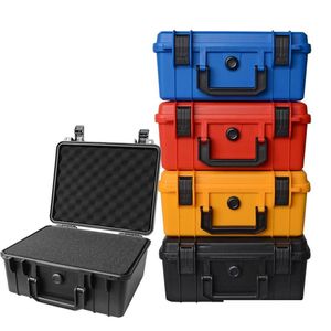 Waterproof Tool Box with Foam - ABS Plastic Storage Toolbox, 280x240x130mm, 4 Colors