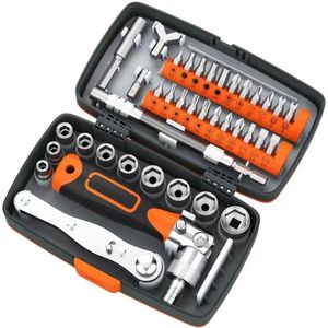 Tool Box 38 in 1 Screwdriver Set Retractable Household Multifunctional Plum Shaped Rice Word Ratchet Screwdriver Box 1 Set 231122