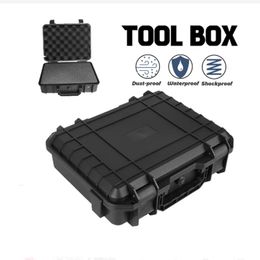 Boîte à outils ABS ABS PLAST Scellé de sécurité Hard Térécie de sécurité Équipement d'outil Boîte à outils résistant à l'impact Affiche à l'étalage avec éponge