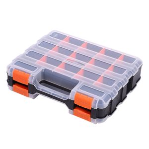 Caja de herramientas Tuercas de plástico de doble cara Estuche de almacenamiento de hardware portátil para tornillos Clavos duraderos Divisores extraíbles Organizador de pernos 221128