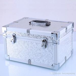 Gereedschapskoffer Toolbox Kofferzak Slagbestendig Waterdicht aluminium Frame ABS-beveiligingsapparatuur met Pre-Cut Foam Travel Bagage Box