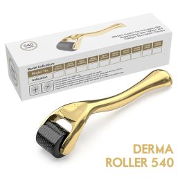 Outil Derma rouleaux Microneedle rouleau pour la croissance des cheveux barbe 540 traitement Microneedling 0.2/0.3mm aiguille Dermaroller soins de la peau