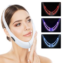 Gereedschap EMS Facial Lifting Device LED foton Therapie Gezicht Slanktribratie Massager Dubbele kin V Lijn Liftgordel Cellulitis kaakapparaat