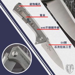 Erreur d'outil ZT0808 Zéro dureté élevée D2 couteau pliant extérieur 4E9532