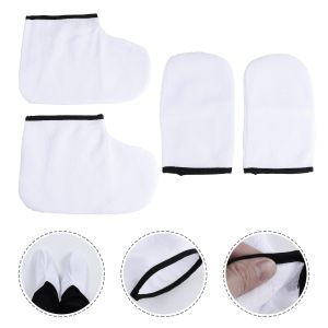 Outil de paraffine Glants de cire de pied Botties de pied Couvre-lincelles de bain chaussettes chaussettes chaussettes chaussettes