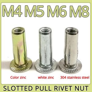 Pièces d'outils M4 M5 M6 M8 304 Acier Inoxydable Pétale Rivets Bouchon Fente Tirer Rivet Écrou Couleur Zingage Vis Pliante Plaque D'immatriculation De Voiture Fixe 230727