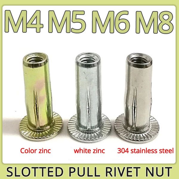 Pièces d'outils M4 M5 M6 M8 304 Acier Inoxydable Pétale Rivets Bouchon Fente Tirer Rivet Écrou Couleur Zingage Vis Pliante Plaque D'immatriculation De Voiture Fixe 230727