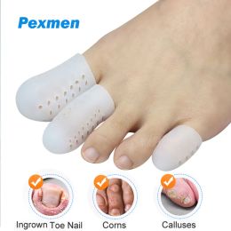 Tool Pexmen 2pcs Soft gel teen beschermers siliconen teen doppen mouwen voorkomen pijnverlichting voor callus blaren en ingegroeide teennagels