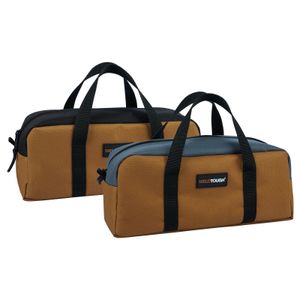 Bolsa de herramientas de lona con cremallera, bolsas de almacenamiento pequeñas de 14 pulgadas para electricista, HVAC, fontanero, técnico 240108