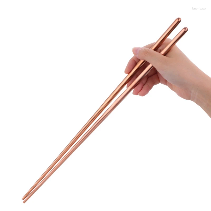 Tools 1 Pair Stainless Steel Chopsticks Chinese Japanese Chopstick Sticks Reusable Kitchen Tableware Dishwasher Safe Drop