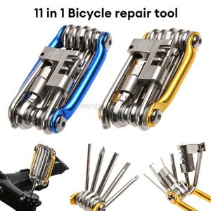 Outils 10 en 1 Kit d'outils de réparation de vélo Clé Tournevis Chaîne Hex Spoke VTT Vélo Outil Multifonction Vélo Repaire Set HKD230804