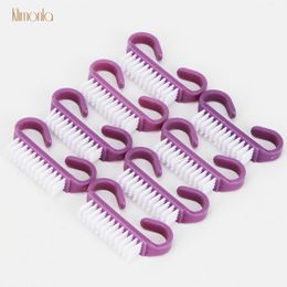 Outils 100 pcs/lot brosse à Gel acrylique dissolvant doux poussière brosses à ongles bricolage professionnel manucure pédicure outils de brosse propre à main