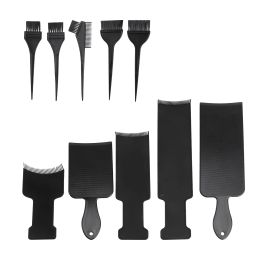 Outils 10pcs Conseil de teinture de cheveux Accessoires de coiffure Brosse de teinture de cheveux Peigne coudé et brosse Balayage Paddle