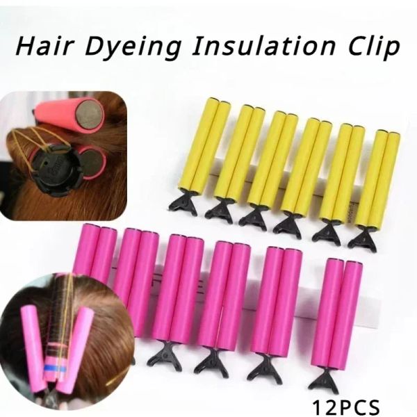 Outils 12pcs / sac Nouveau style Perm Perm Isolation Clip de coiffure Salon de poils Professionnel Isolation Clip Curly Hair Styling Tool