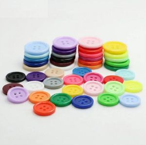 Herramientas 1300 unids/bolsa o juego de botones 9/11, 5/15/18/20/23/25mm, cuatro agujeros redondos de resina para caja de regalo hecha a mano, álbum de recortes, manualidades, costura