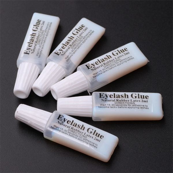 Outils 1pc 2ML Caoutchouc Naturel Latex Cils Colle Étanche Blanc Cils Colle Faux Cils Accessoires