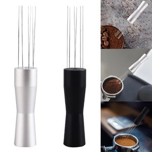 Gereedschap 1pc Koffiepoeder Sabellen Distributeur Leveltool Koffies Poeder Espresso Roerder Roerengereedschap Food-grade Roestvrijstalen naalden Inventaris Groothandel