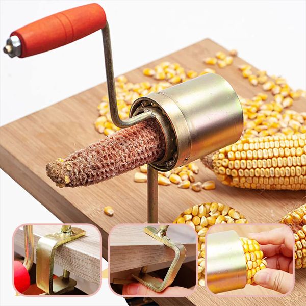 Outils 1pc Practical Iron Household Small Hand Corn Shelller Hand Corn Thresher Manual Corn Corn Sheller Handlener Corn Thresher