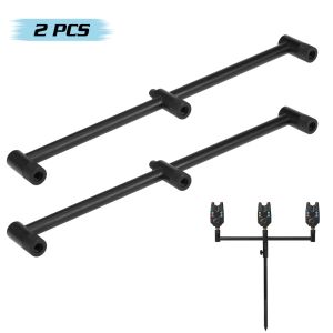 Outils 1 pièces/2 pièces barres de pêche à la carpe 26 cm 36 cm porte-canne à pêche barre de sonnerie noire pour 2 cannes outil de matériel de pêche