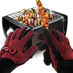 Gereedschap 1 stks BBQ Handschoenen 500 Celsius voedselwarmtewarmtewarmtewarmtesistent Siliconen Microwave Keuken Barbecue Grill Oven