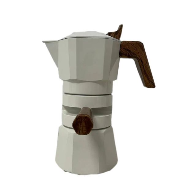 Outils 2 tasses nouvelle cafetière moka de haute qualité avec conception d'extraction antiover machine à café multicolore