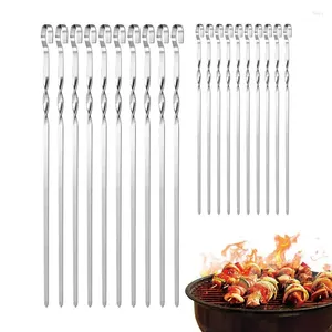 Outils 20 PCS Barbacs en acier inoxydable BBQ RECHERCHE BABABLE RECHERCHE BACKABLE GRILL POUR LA COISE DE PIOCNE DE CAMPING EXTÉRIEUR