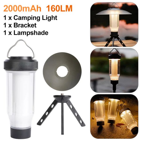 Outils 2000mah Camping Light USB rechargeable lampe de poche portable en extérieur Mini Lighthouse LED similaire à Zane Arts / Zig LT003