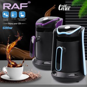 Herramientas 2023 Cafetera turca Olla eléctrica 600W Cafetera molida Taza Cápsulas de café térmicas para cafetera Capuchino de leche