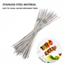 Outils 20pcs Barbecue Barbasse Portable Kebab Kebab Stick inoxydable REutilisable Camping Outdoor Picnnic