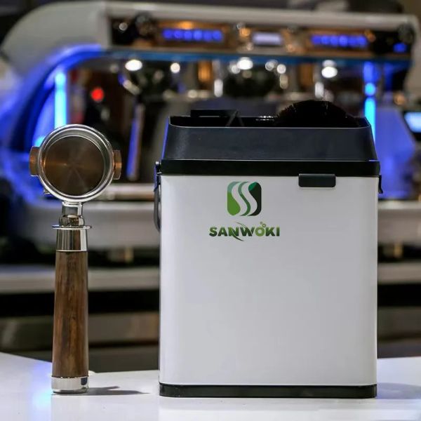 Herramientas 220V limpiador automático eléctrico para máquina de café expreso con cepillo limpiador giratorio limpiador de cuencos de polvo eléctrico máquina de café