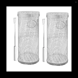 Outils 2PCS BBQ NET TUBE RALLING PANKE DE GLILLER