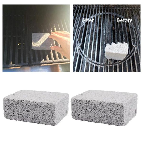 Outils 2pcs Grill Nettoyage Nettoyer en pierre Pumpice Stone BBQ Rack Cleaner
