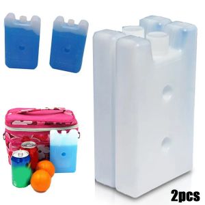 Outils 2pcs Blocs de glace de congélateur en gel en plastique pour pique-nique Déjeun