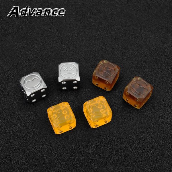 Outils 2pcs Titanium Alloy / PC / PEI DICE CONCULBILES CARET Creative Dice Tool Outdoor Small Toy