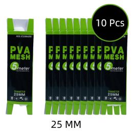 Herramientas 3 unids/lote 5m 25mm 37mm Pva malla Soluble carpa Carpe Pesca Pva Carpfishing Pva malla Pesca filete Peche Net Malla