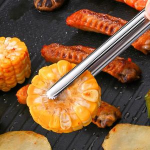 Outils 304 Pince à barbecue en acier inoxydable Pain japonais Nourriture Steak Gadget de cuisine étendu