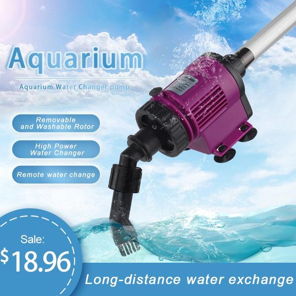 Outils 38W électrique Aquarium aspirateur nettoyeur outils de nettoyage changeur d'eau gravier nettoyant Aquarium Siphon pour Aquarium nettoyeur d'aquarium
