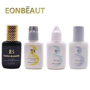 Outils 4 bouteilles IB Primer Clear Glue pré-traitement Nettoiement Ibeauty Remover Pro Gel 15 ml Corée Original Eyelash Extension Super Bonder