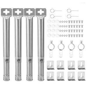 Gereedschap 4 stks 25 mm Universeel verstelbare roestvrijstalen grillbuis Buiten picknick reserve