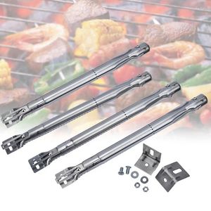 Outils 4PCS BBQ Grill Tube Brûleurs Évolutif Gaz Remplacement Universel En Acier Inoxydable Accessoires D'appareils De Jardin