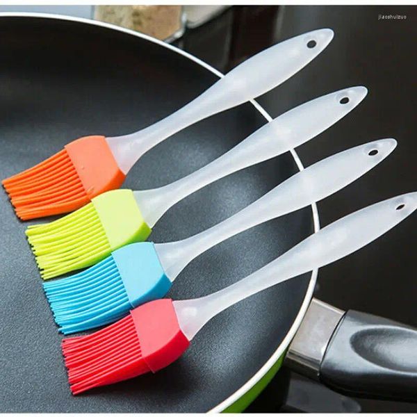 Outils 4pcs Mix Couleur Silicone Cuisson Cuisson Cuisson Pain Cuire Pâtisserie Huile Crème BBQ Badigeonner Brosse