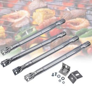 Outils 4 pièces évolutif barbecue gaz gril Tube brûleurs réglable 3045cm remplacé outil en acier inoxydable remplacement universel