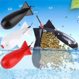 Herramientas 5 uds pesca Spomb cohetes Spod aparejos de pesca alimentadores Pellet cohete alimentador flotador soporte para cebo fabricante aparejos accesorios para herramientas