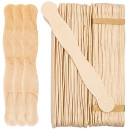 Outils 50 PCS Crème de crème glacée Popsicle Sticks Stick Sticring en bois pour la moisissure de résine époxy Bijoux de fabrication de fournitures artisanales faites à la main