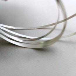 Gereedschap 50 cm S999 Pure Sier platte draad voor doe -het -zelf fijne sieraden maken sieraden die doe -het -zelf -accessoires vinden
