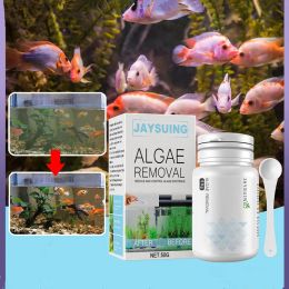 Herramientas 50g para eliminar algas y musgo, herramientas para acuario, poción para eliminar agente de musgo, removedor de peceras para eliminar el polvo de limpieza de agua verde
